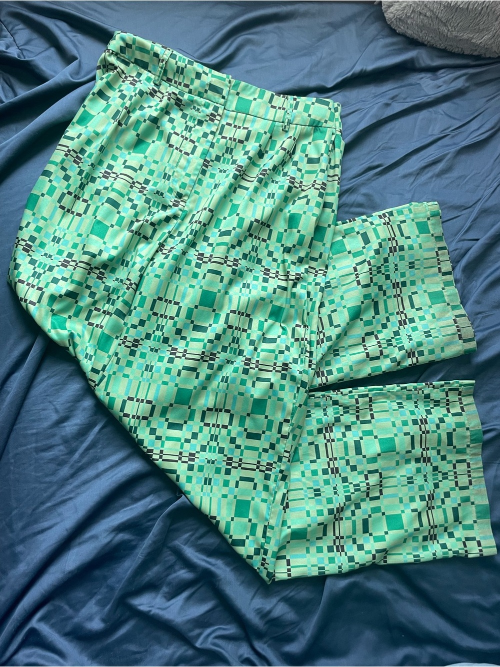 Princess Polly Mint Green Geometric Pants